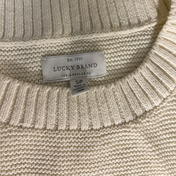 Lucky Brand Womens Ivory Knit Ombre Striped Tank Top Sweater​ - Picture 3 of 3